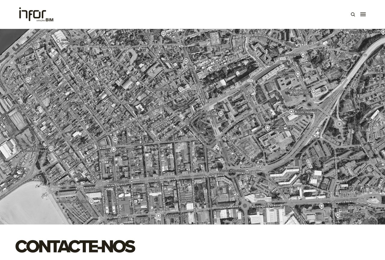 Mapa com as localizações INFOR